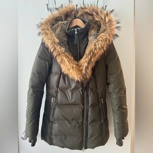 Mackage Fitted Down Winter Coat- Army Green